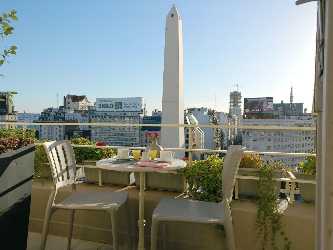 Penthouse Frente Al Obelisco Con Terraza Apartment Buenos Aires Bagian luar foto